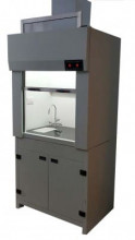 chemical fume hood with sink